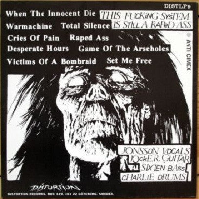 Anti Cimex : Raped Ass (12",33 ⅓ RPM,Compilation)