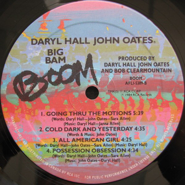 Daryl Hall & John Oates : Big Bam Boom (LP,Album)