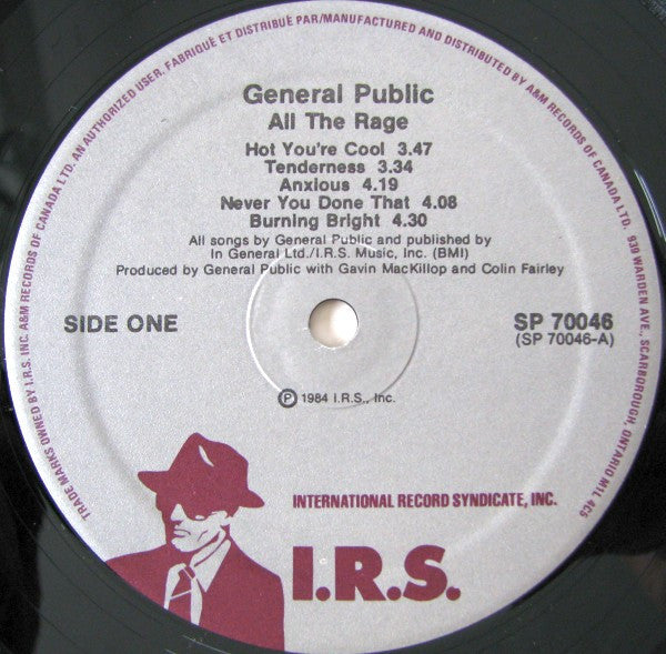 General Public : ...All The Rage (LP,Album)
