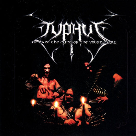 Typhus / Crowned In Semen : We Rape The Cunt Of The Virgin Mary / And The Black Cum Shall Spill Forth (7",33 ⅓ RPM,EP)