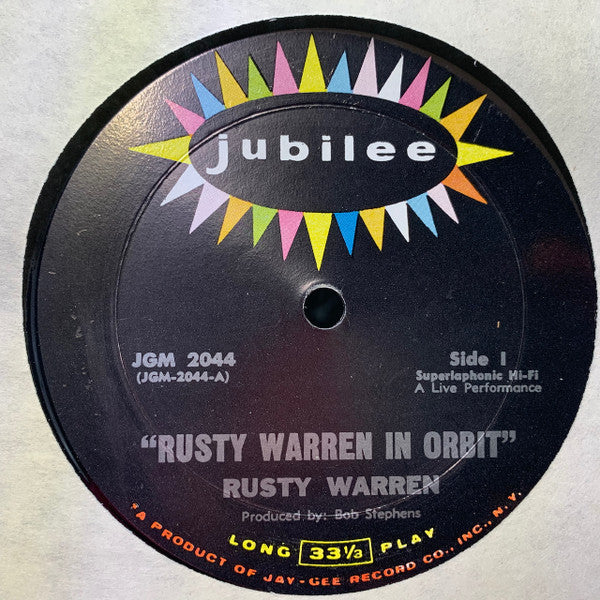 Rusty Warren : Rusty Warren In Orbit (LP,Album,Mono)