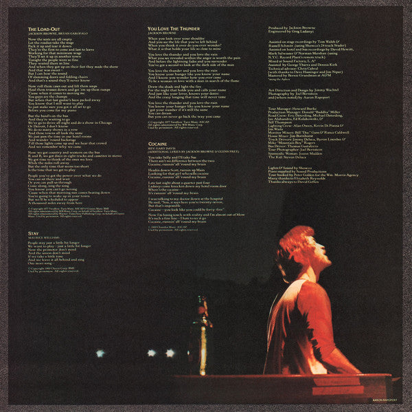 Jackson Browne : Running On Empty (LP,Album,Stereo)