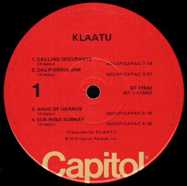 Klaatu : Klaatu (LP,Album)