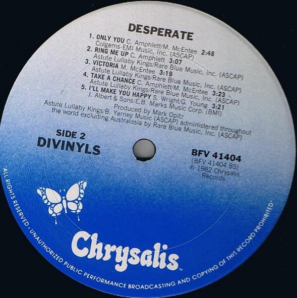 Divinyls : Desperate (LP,Album)