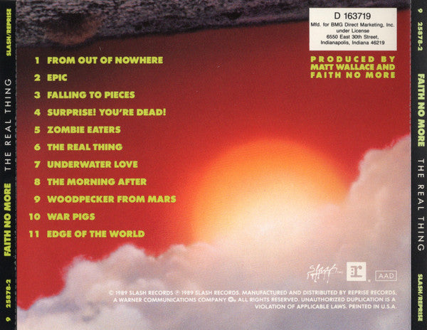 Faith No More : The Real Thing (Album,Club Edition)