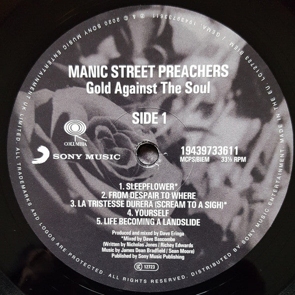Manic Street Preachers : Gold Against The Soul (LP,Album,Reissue,Remastered)