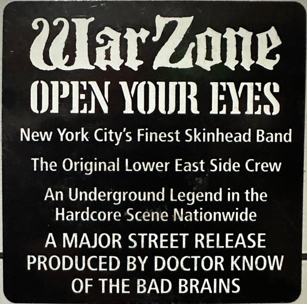 Warzone (2) : Open Your Eyes (LP,Album)