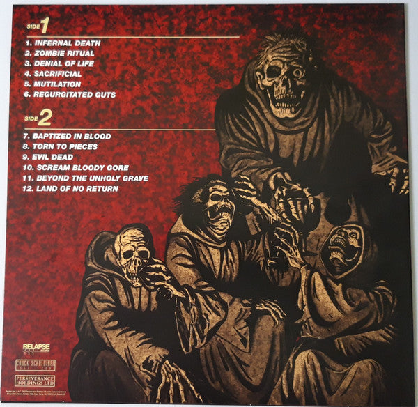 Death (2) : Scream Bloody Gore (LP,Album,Reissue,Remastered)