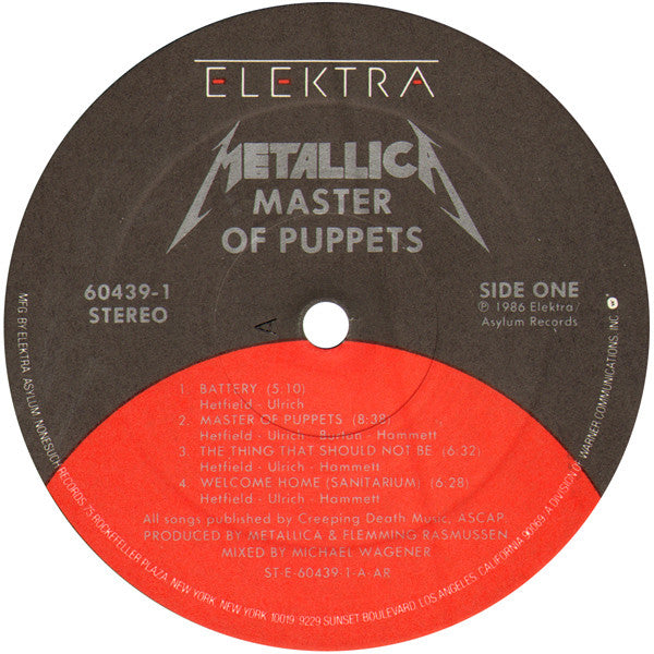 Metallica : Master Of Puppets (LP,Album)