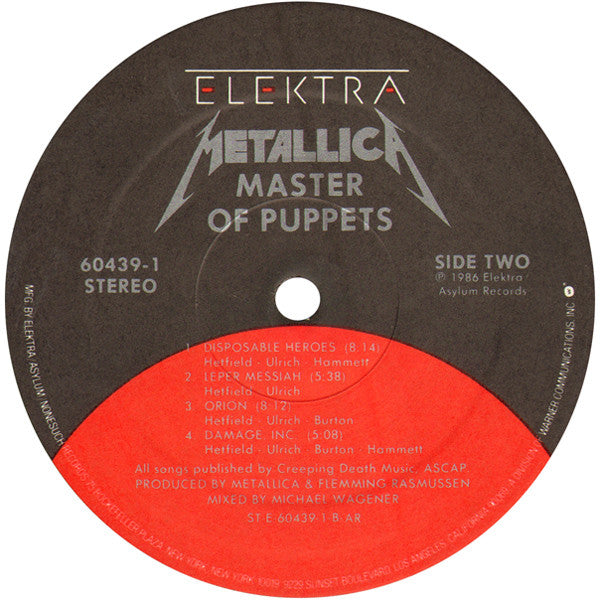 Metallica : Master Of Puppets (LP,Album)