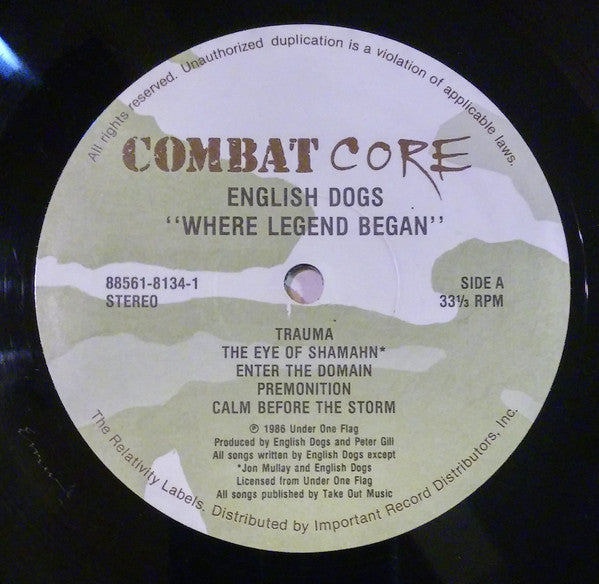 English Dogs : Where Legend Began (LP,Album)