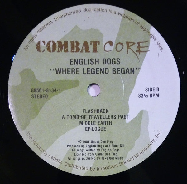English Dogs : Where Legend Began (LP,Album)