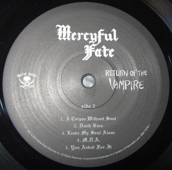 Mercyful Fate : Return Of The Vampire (LP,Compilation,Reissue)