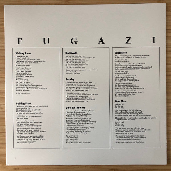 Fugazi : Fugazi (12",33 ⅓ RPM,EP,Reissue,Remastered)