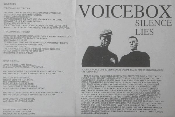 Voicebox : Silence Lies (7",45 RPM)