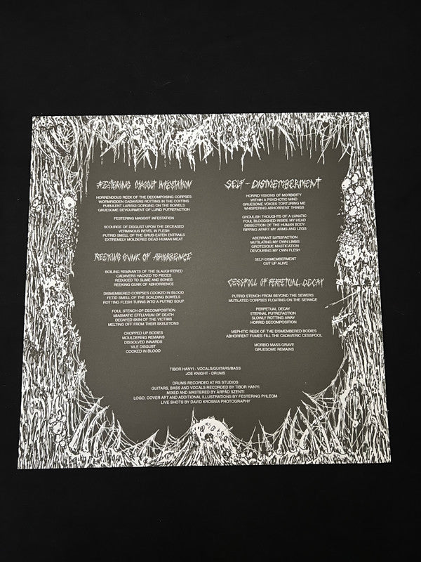 Cryptworm (2) : Reeking Gunk Of Abhorrence (12",45 RPM,Mini-Album)