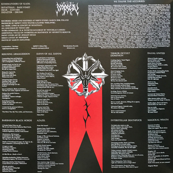 Impiety : Versus All Gods (LP,Album,Limited Edition)