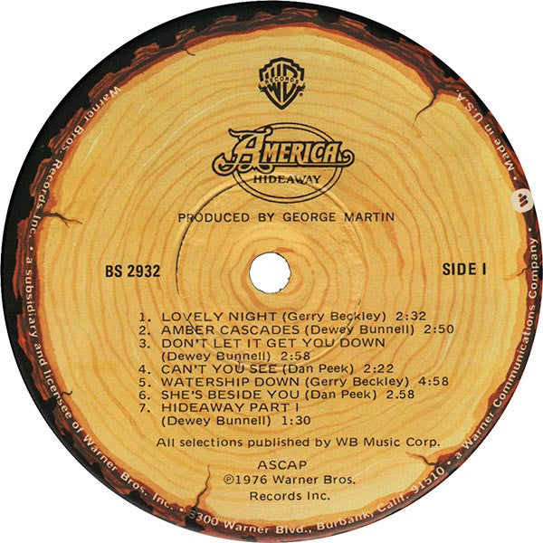 America (2) : Hideaway (LP,Album)