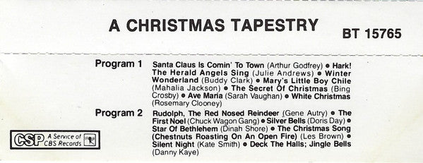 Various : A Christmas Tapestry (Compilation,Misprint)