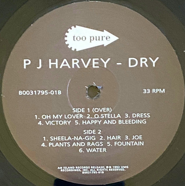 PJ Harvey : Dry (LP,Album,Reissue,Remastered)