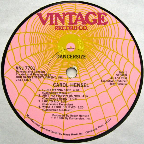 Carol Hensel : Dancersize (LP,Album)