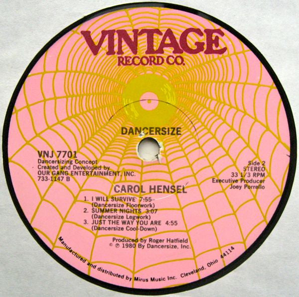Carol Hensel : Dancersize (LP,Album)