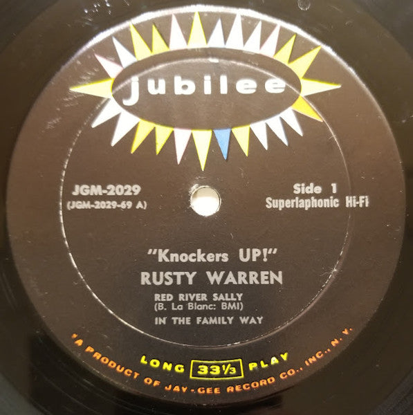 Rusty Warren : Knockers Up! (LP,Album,Mono)