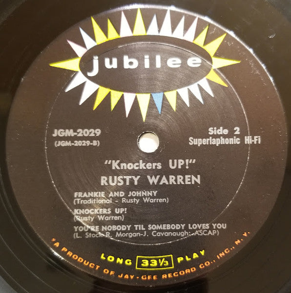 Rusty Warren : Knockers Up! (LP,Album,Mono)