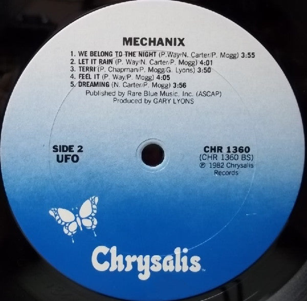 UFO (5) : Mechanix (LP,Album,Stereo)