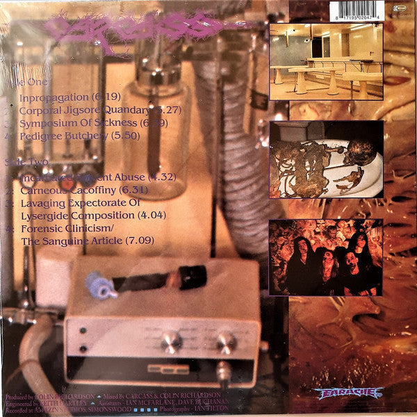 Carcass : Necroticism (Descanting The Insalubrious) (LP,Album,Limited Edition,Reissue,Remastered)