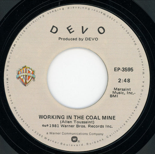 Devo : Working In The Coal Mine (7",45 RPM,Single)
