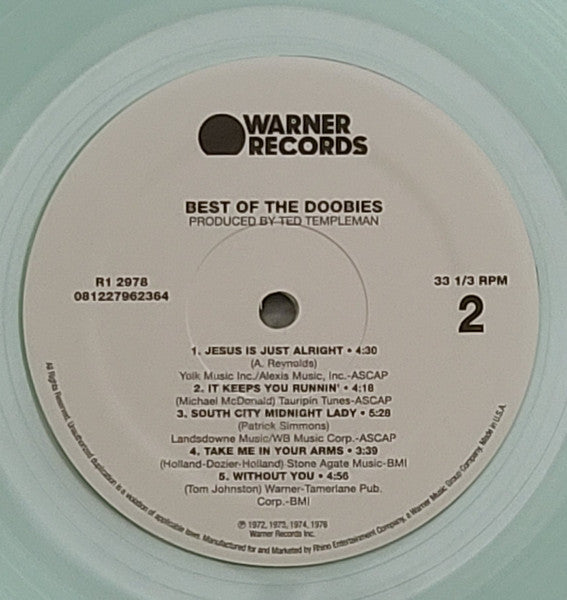 Doobie Brothers, The : Best Of The Doobies (LP,Compilation,Limited Edition,Reissue)