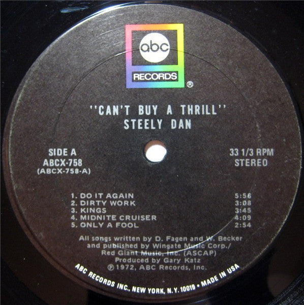 Steely Dan : Can't Buy A Thrill (LP,Album,Stereo)