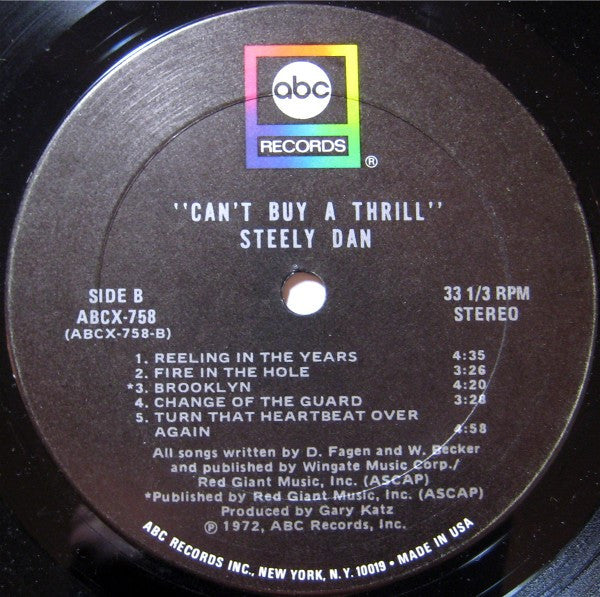 Steely Dan : Can't Buy A Thrill (LP,Album,Stereo)
