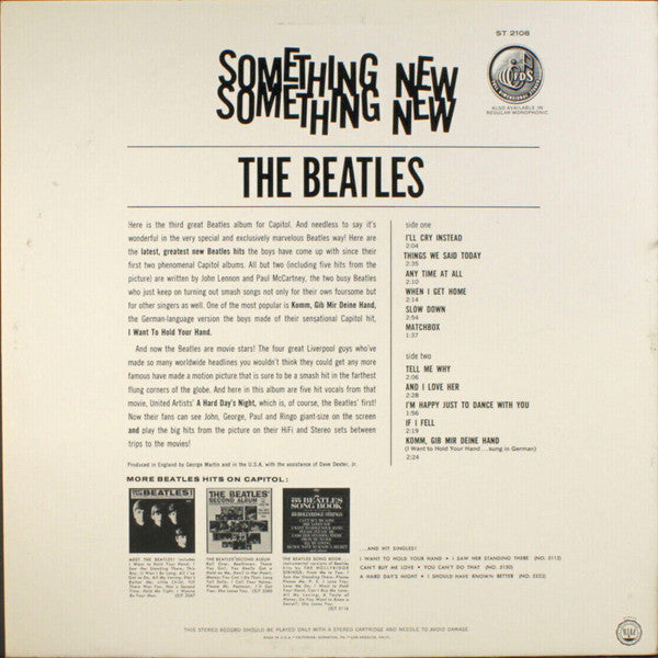 Beatles, The : Something New (LP,Album,Repress,Stereo)