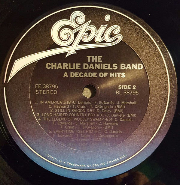 Charlie Daniels Band, The : A Decade Of Hits (LP,Compilation,Stereo)