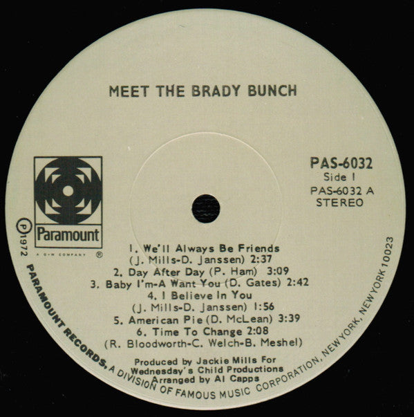 Brady Bunch, The : Meet The Brady Bunch (LP,Album)