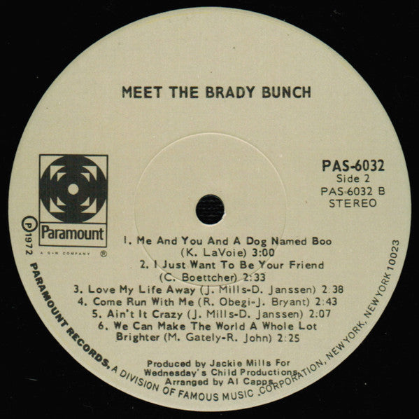 Brady Bunch, The : Meet The Brady Bunch (LP,Album)