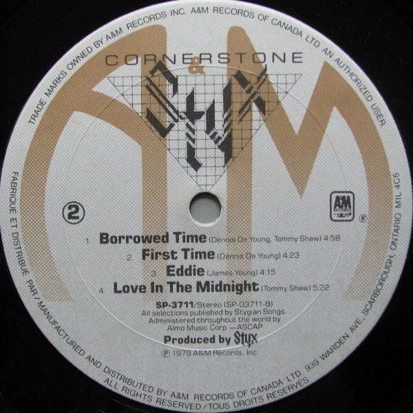 Styx : Cornerstone (LP,Album,Reissue)