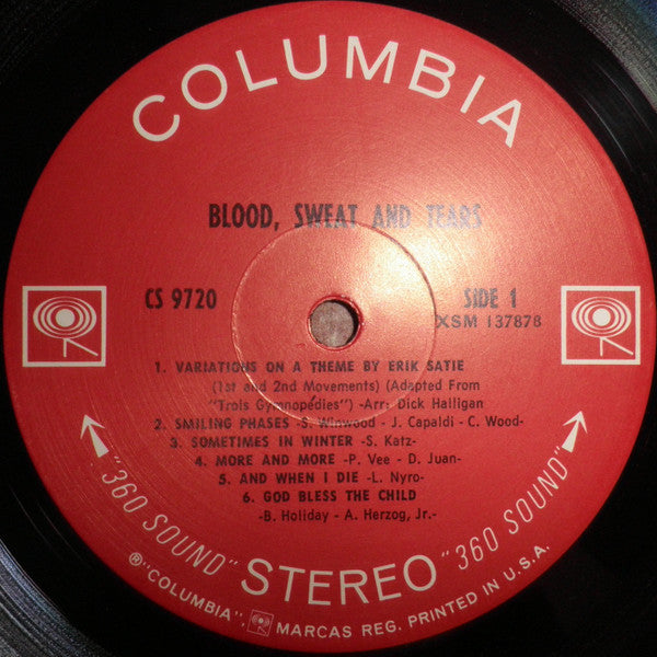 Blood, Sweat And Tears : Blood, Sweat And Tears (LP,Album)