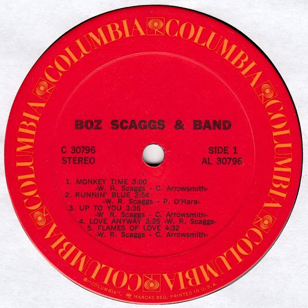 Boz Scaggs & Band : Boz Scaggs & Band (LP,Album)