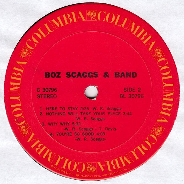 Boz Scaggs & Band : Boz Scaggs & Band (LP,Album)