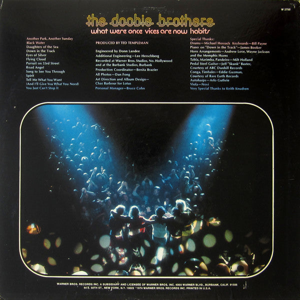 Doobie Brothers, The : What Were Once Vices Are Now Habits (LP,Album)