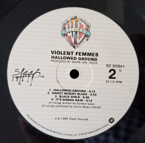 Violent Femmes : Hallowed Ground (LP,Album,Misprint)