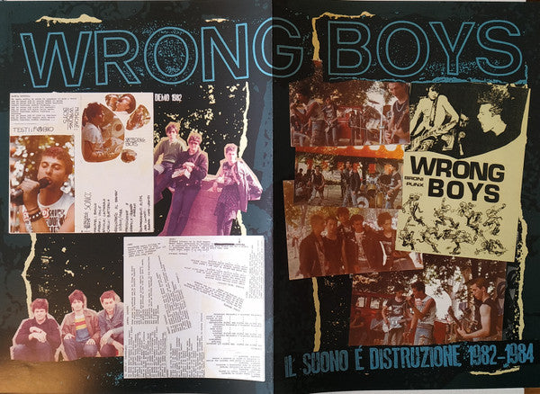 Wrong Boys : Il Suono É Distruzione 1982-1984 (LP,Compilation,Limited Edition)