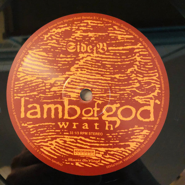 Lamb Of God : Wrath (LP,Album,Reissue,Stereo)