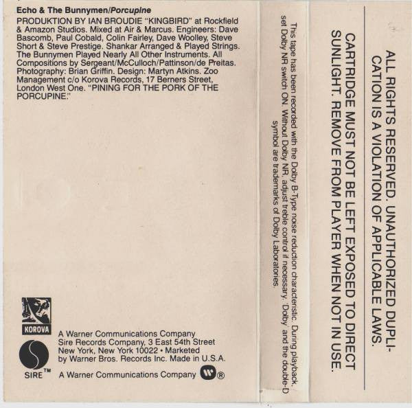 Echo & The Bunnymen : Porcupine (Album)