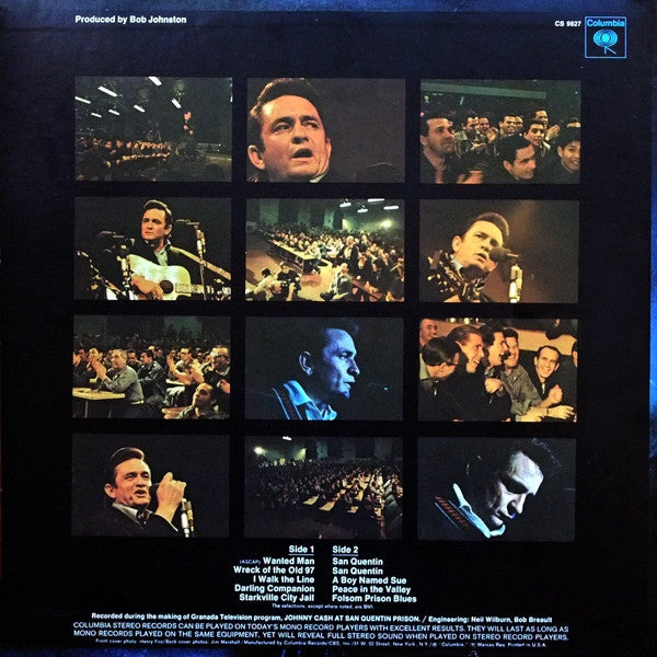 Johnny Cash : Johnny Cash At San Quentin (LP,Album,Stereo)