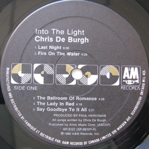 Chris de Burgh : Into The Light (LP,Album)