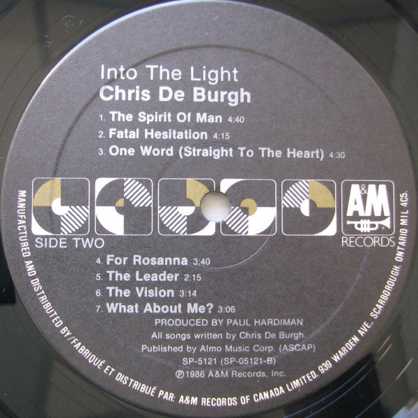 Chris de Burgh : Into The Light (LP,Album)
